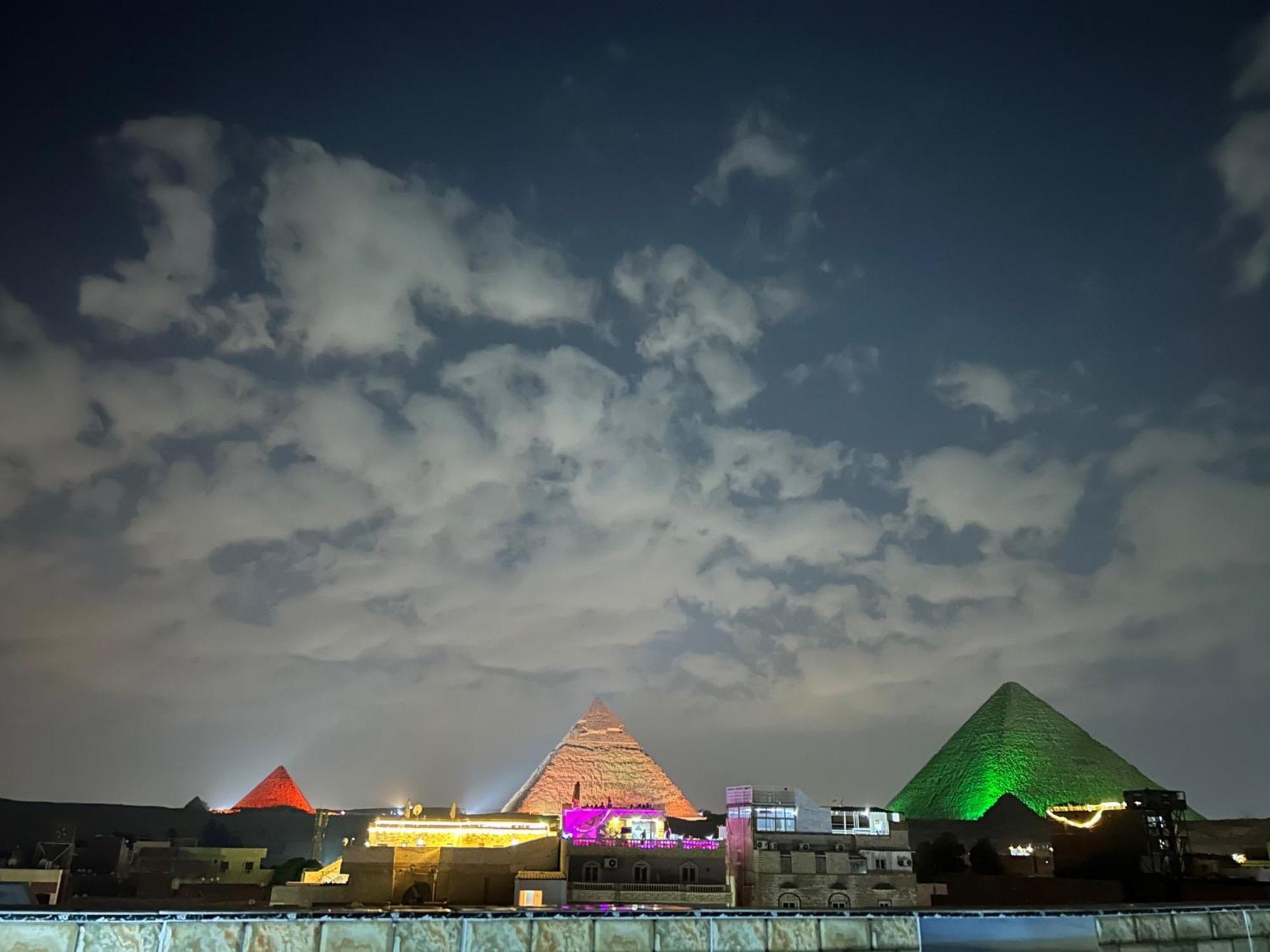 Mesho Falcon Pyramids View Inn Kafret el-Gabal Eksteriør bilde